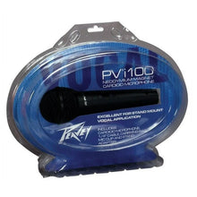Load image into Gallery viewer, 4 Peavey PVI100 1/4" Wired Dynamic Cardioid Vocal Microphone+ Mic Clip + Cable