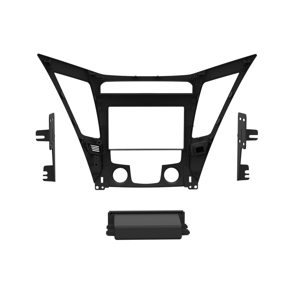 Metra 99-7342 Single/Double-DIN Car Stereo Dash Kit - Compatible Fits for Hyundai Sonata 2011-2014 (w/o NAV)