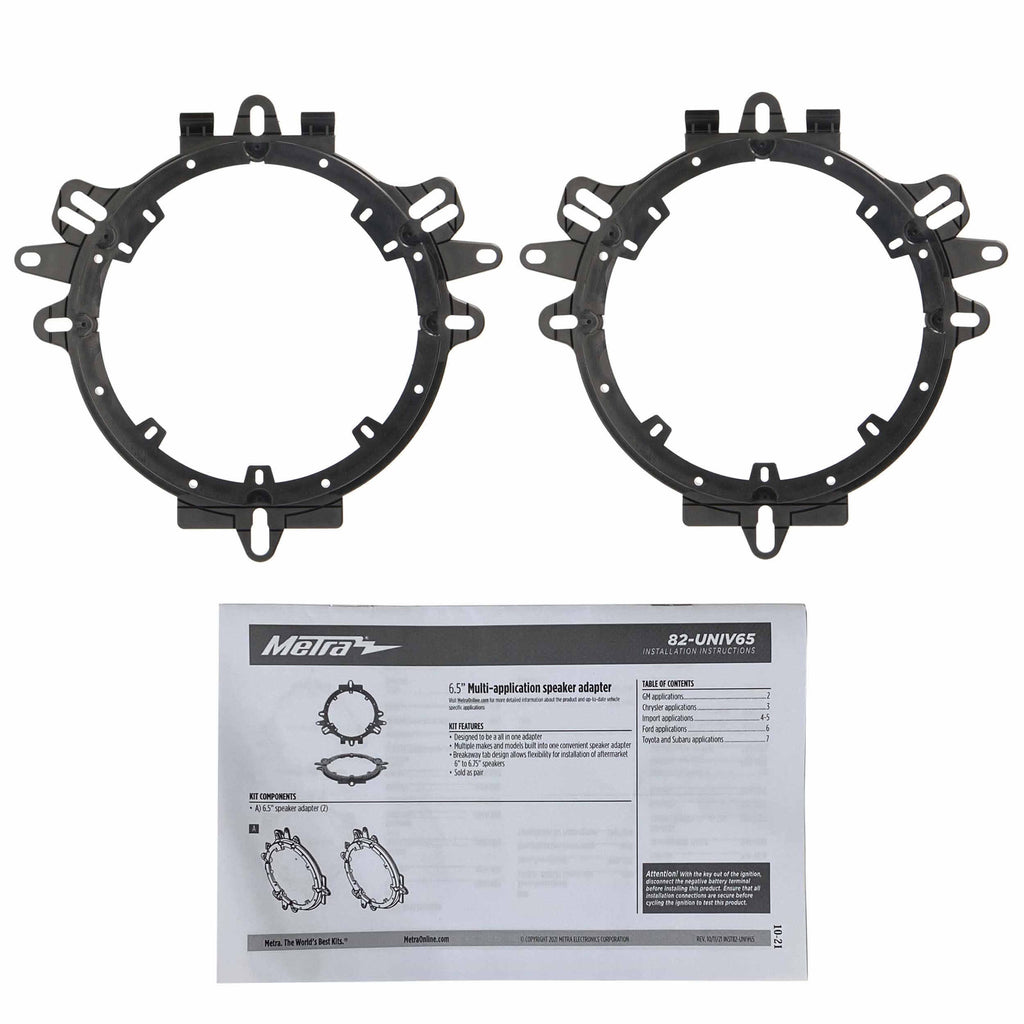 Metra 82-UNIV65 Universal 6.5 Inch Speaker Adapter