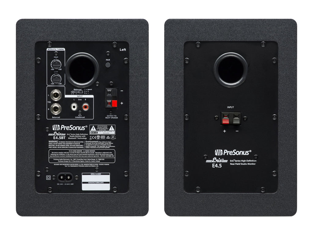 PreSonus Eris E4.5 BT-4.5" Near Field Studio Monitors with Bluetooth