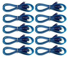 Load image into Gallery viewer, 10 Absolute 17' RCA Stereo Plug Cable 2 Male to 2 Male Car Stereo Marine Home Audio