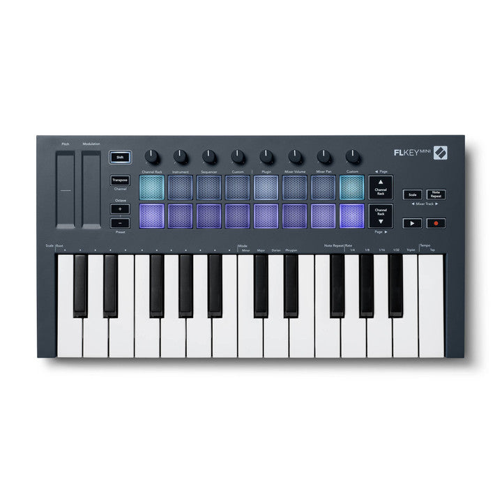 Novation FLKEY-MINI USB MIDI Keyboard Controller for FL Studio (25-Mini Keys)