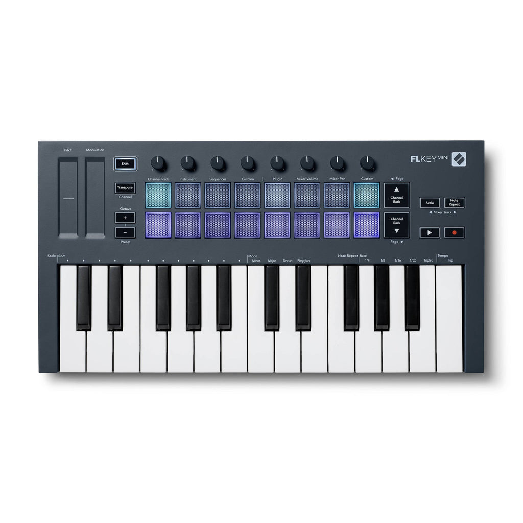 Novation FLKEY-MINI USB MIDI Keyboard Controller for FL Studio (25-Mini Keys)