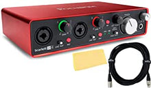 Load image into Gallery viewer, Focusrite Scarlett 4i4 3rd Gen 4-in, 4-out USB Audio Interface Bundle with XLR Cable and Polishing Cloth