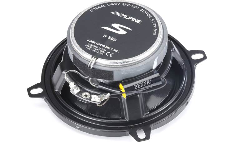 Alpine S-S50 340W Max (110W RMS) 5 1/4" Type-S 2-Way Coaxial Car Speakers