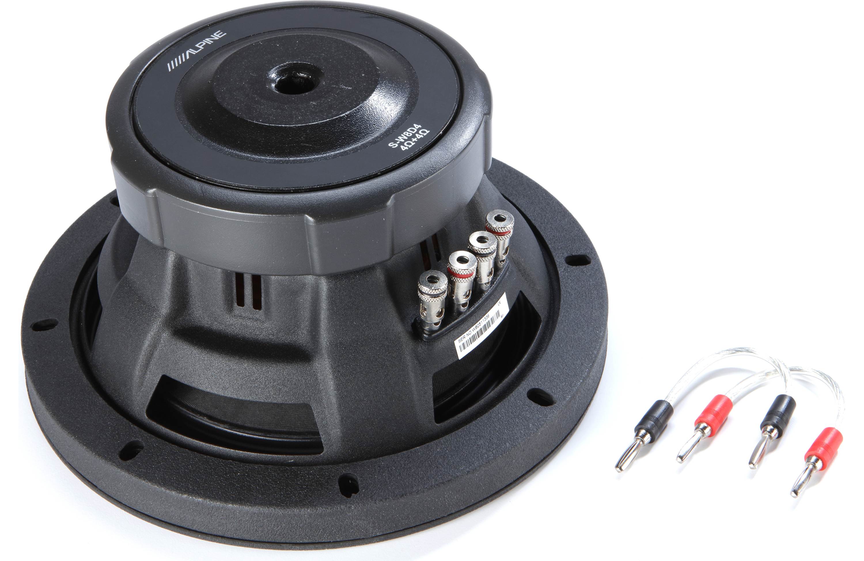 Alpine S-W8D4 Car Subwoofer<br/> 900W Max (300W RMS) 8" S-Series Dual 4 Ohm Car Subwoofers