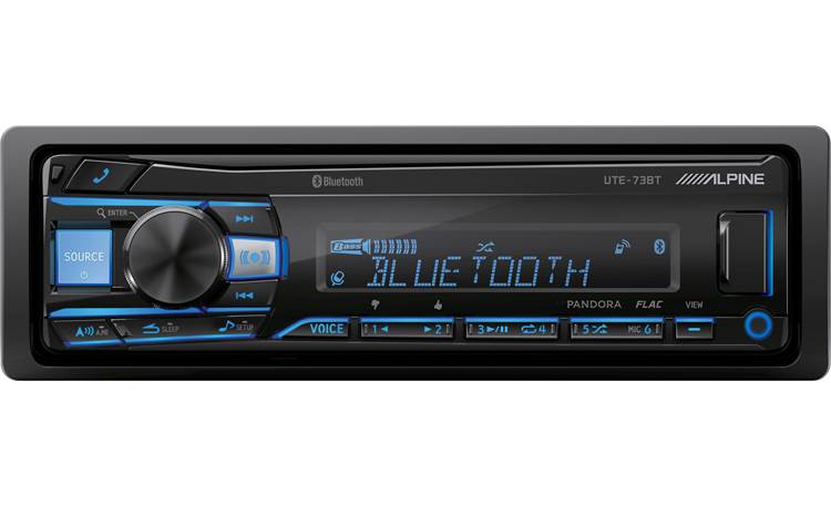 Alpine UTE-73BT Mech-less Bluetooth & 2 Pair S2-S40 4" Speakers & KIT10 AMP Kit