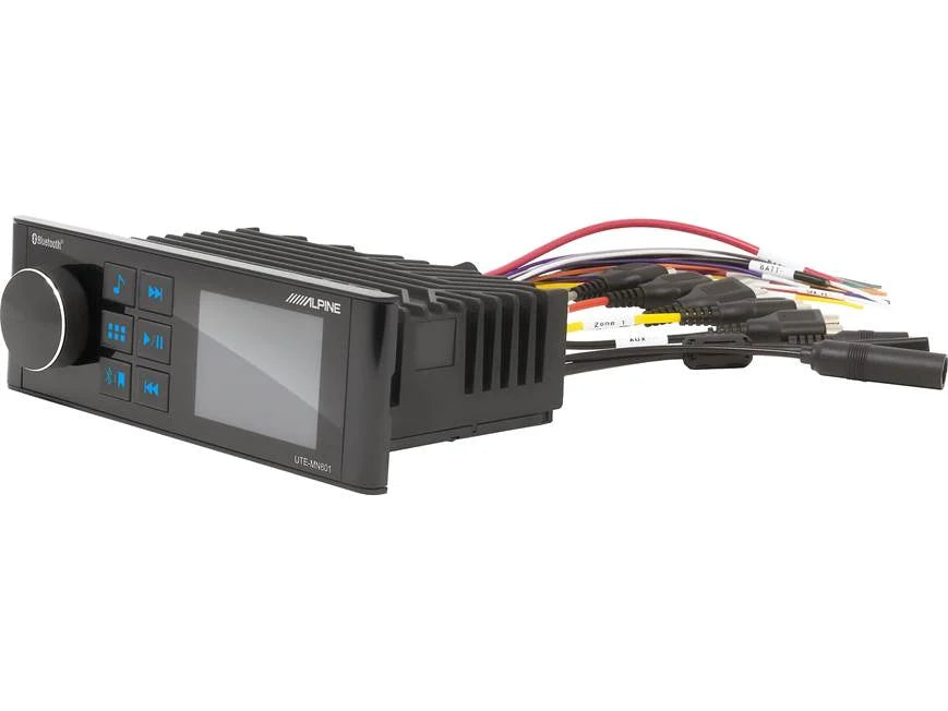 Alpine UTE-MN801 2.8" Single DIN Digital Media Marine Receiver Bluetooth (NMEA 2000)