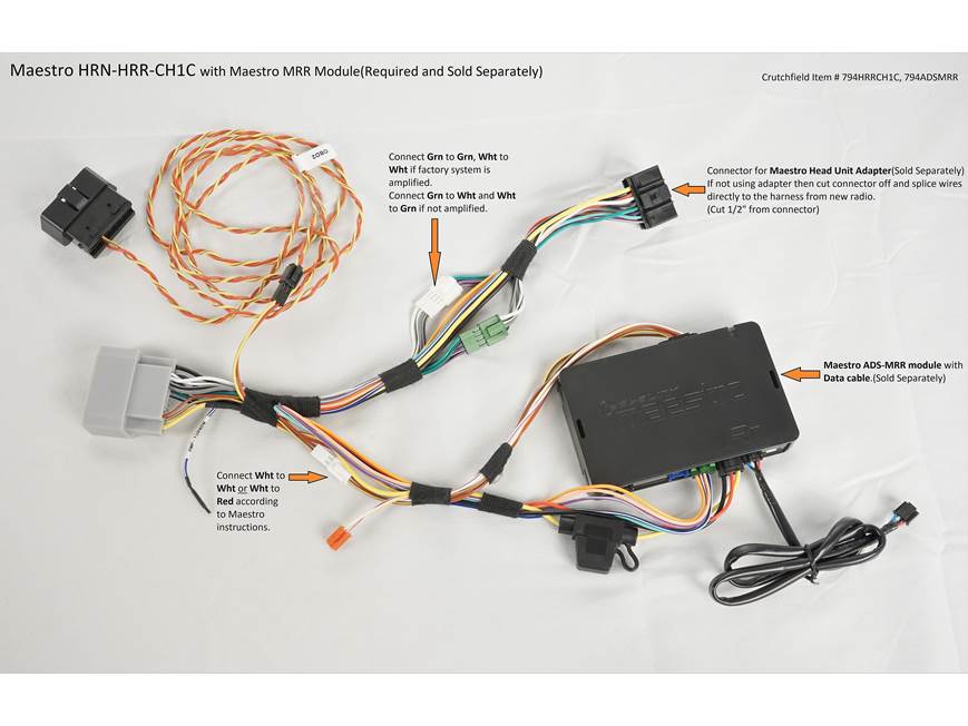 iDatalink Maestro HRN-HRR-CH1 Wiring Harness