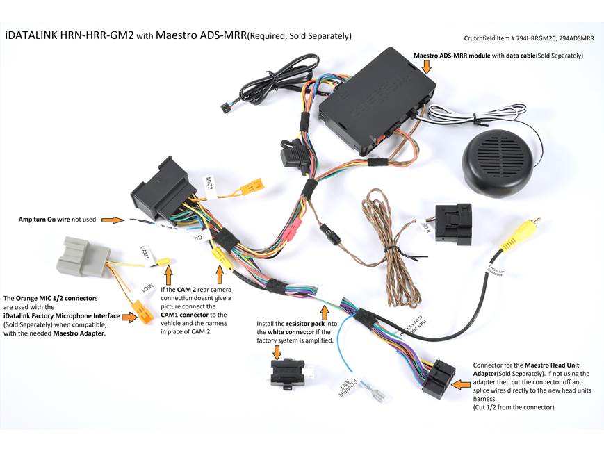 iDatalink Maestro HRN-HRR-GM2 Vehicle-specific Harness