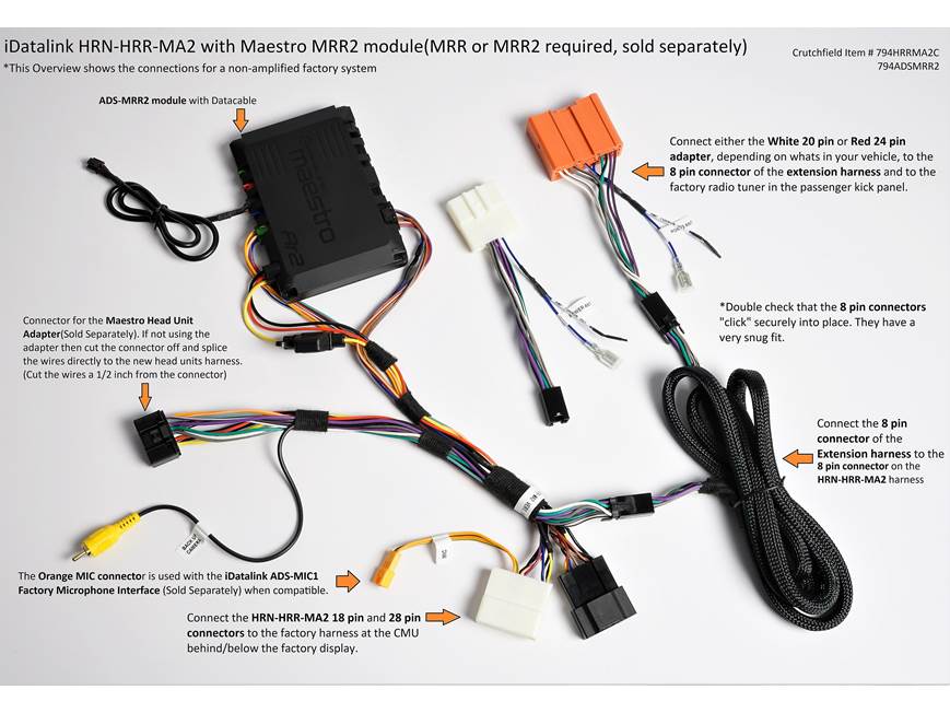 iDatalink Maestro HRN-HRR-MA2 Wiring Harness