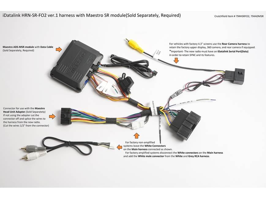 iDatalink Maestro HRN-SR-FO2 Vehicle-specific Harness
