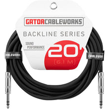 Load image into Gallery viewer, Gator CableWorks GCWB-BPC-20 1/4" Male to 1/4" Male Balanced Patch Cable (20')