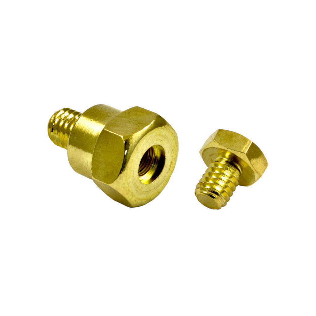 2 American Terminal GMBAT-1 GM Short Side Post Mount Battery Terminal Gold Plated