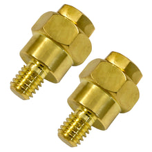 Load image into Gallery viewer, 2 American Terminal GMBAT-1 GM Side Post Terminals <br/>GM Short Side Post Mount Positive Negative Battery Terminal Gold Plated