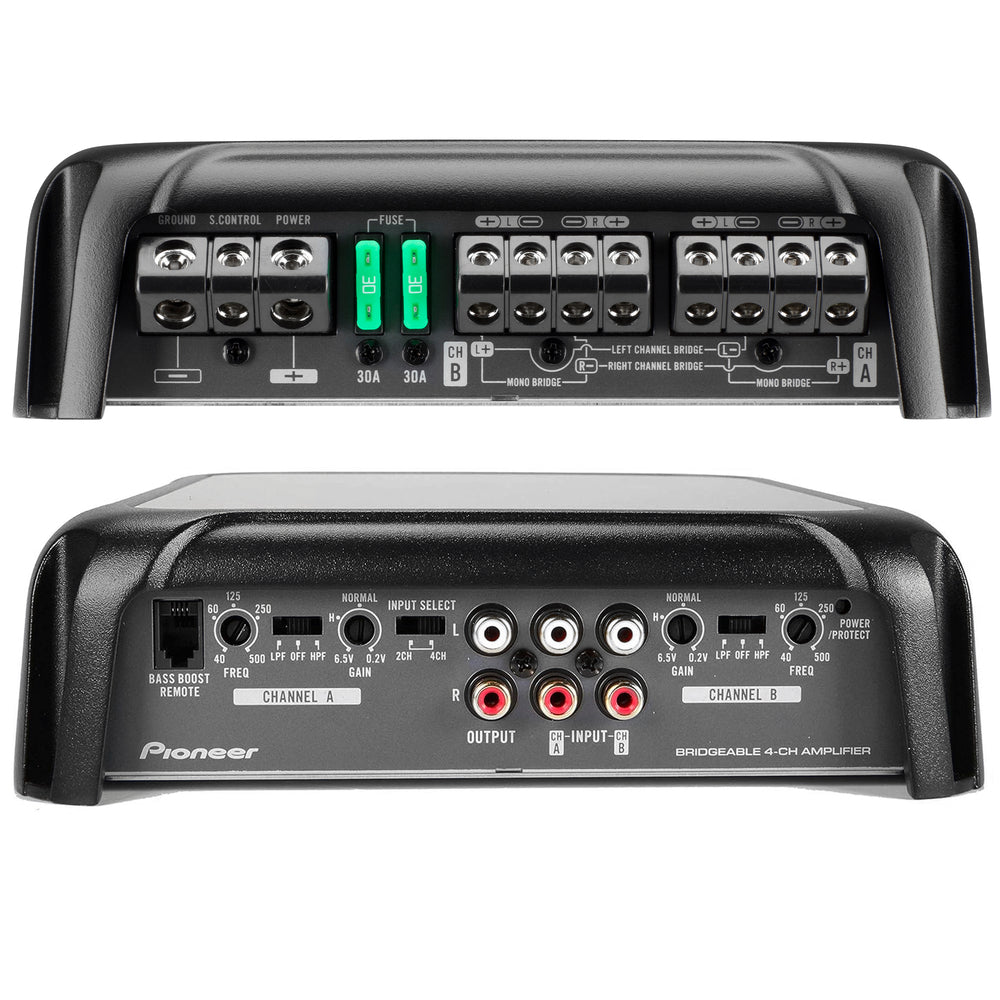 Pioneer-TSA6970F 6x9" TSA1670F 6.5" Front/Rear door Speakers + 4CH Amplifier +Harness