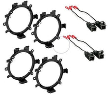 Load image into Gallery viewer, GM Speaker Adapters For 5 1/4" Speakers to 6 1/2" Speaker Adapter Brackets + Wiring Harness (2Pairs)