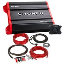 Load image into Gallery viewer, Crunch Ground Pounder GP-1000.4 1000W Max 4 Channel Class AB 1000 Watts Car Amplifier with 8 Gauge Amp Kit