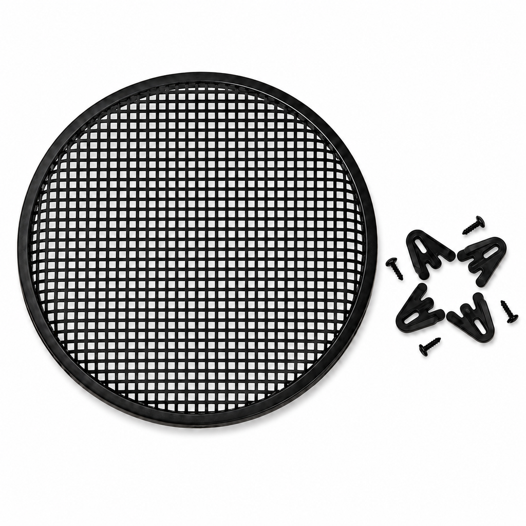 10'' Inch Car Audio Speaker Sub Woofer Subwoofer Metal Black Waffle Grill Cover Guard Protector Grille Universal
