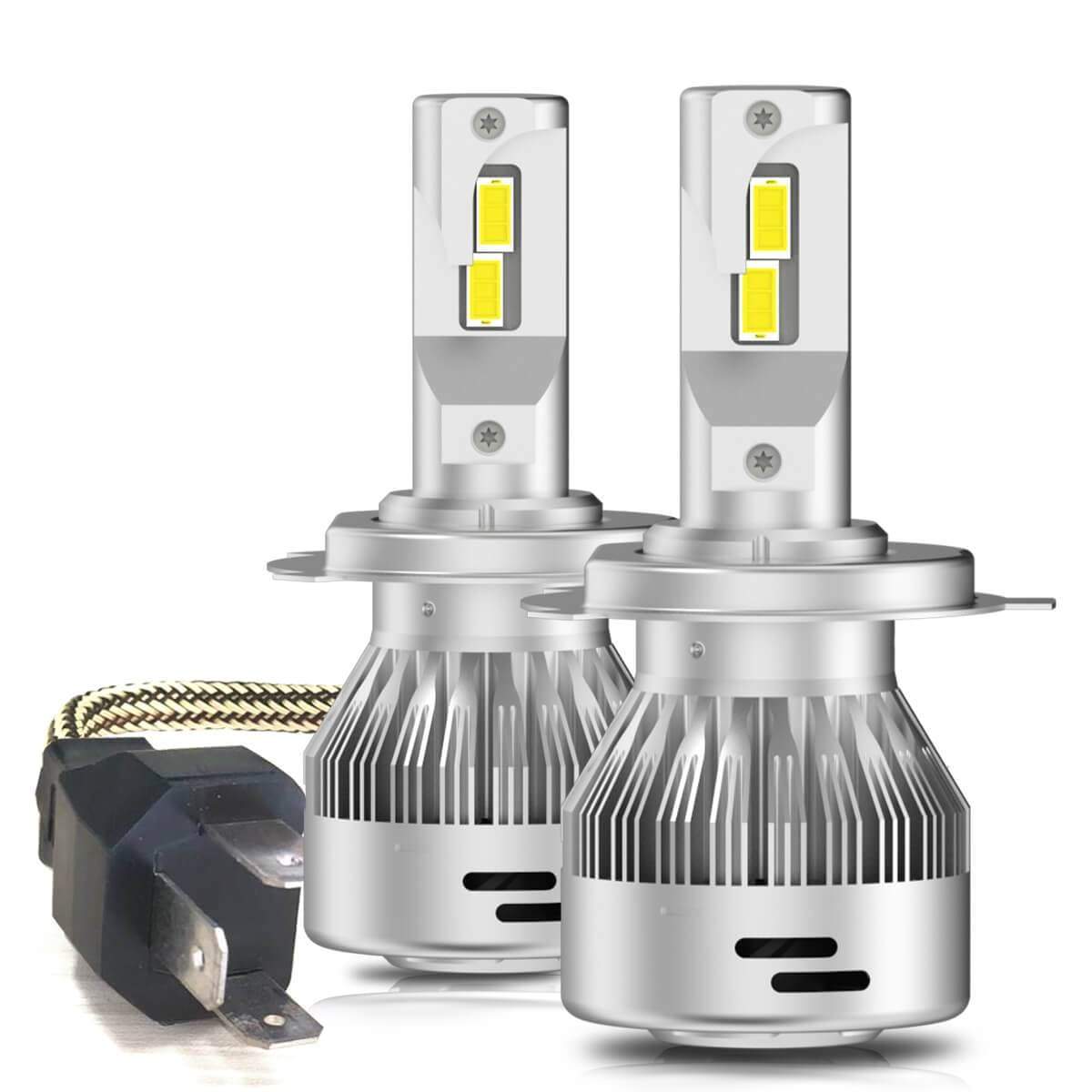 Absolute H4 9003 HB2 LED Head Light Conversion Kit<br/> Vehicle Car Headlight Low Beam Fog Light Bulbs 225000LM Low beam 6000K Auto Lamp Super Bright 2Pcs