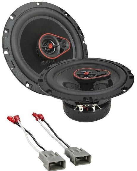 Cerwin Vega 3-Way Coaxial Speakers 6.5" 340 Watts + Honda Harness 72-7800