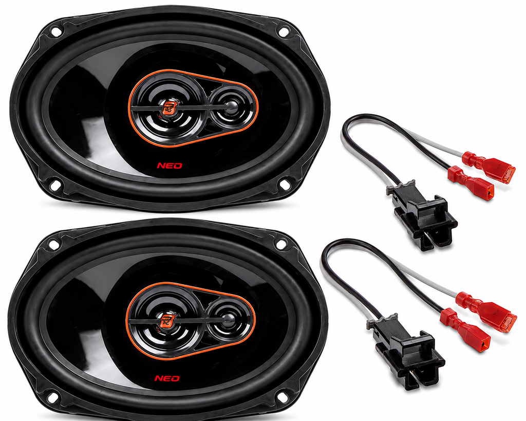 Cerwin Vega H7693 Rear Deck 6x9" Speakers + Harness Fit 2005-2010 Chevy Cobalt