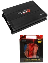 Load image into Gallery viewer, Cerwin Vega H800.4D HED 4-Ch 800W Full Class-D Amplifier + 8 Gauge Amp Kit