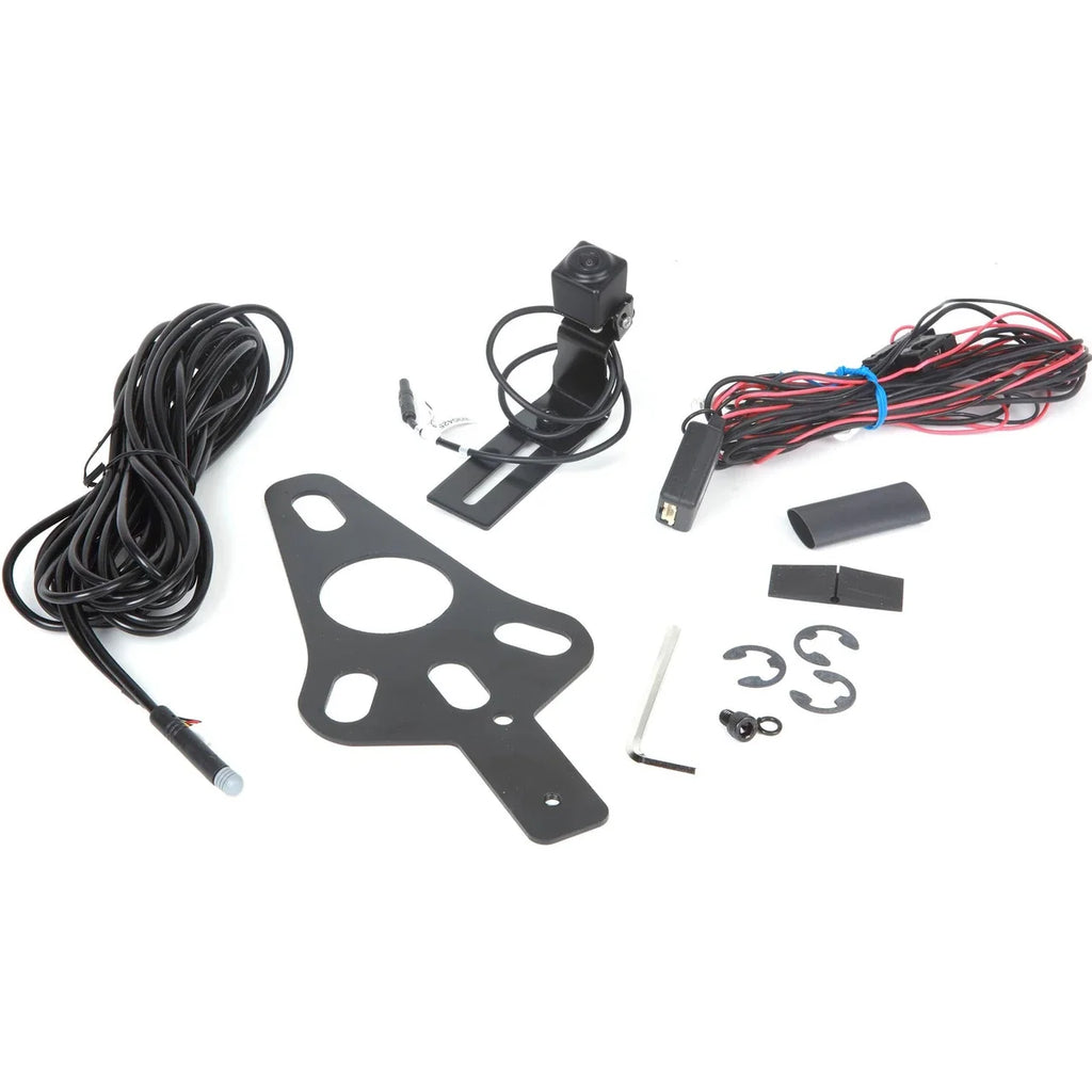 Alpine HCE-RCAM-WRA Rear View Camera Fit Jeep Wrangler 2007-2017 Factory Display + Accessory Bundle
