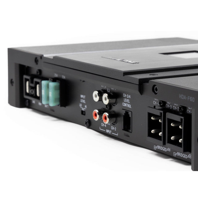 Alpine HDA-F60 4-Channel Amplifier 150W x 4 Bundle