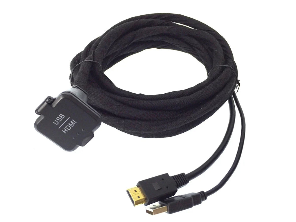 Alpine KCU-315UH 15' USB / HDMI Cable + PXE-C80-88 OPTIM8 8-Ch DSP Amp + Accessory Bundle