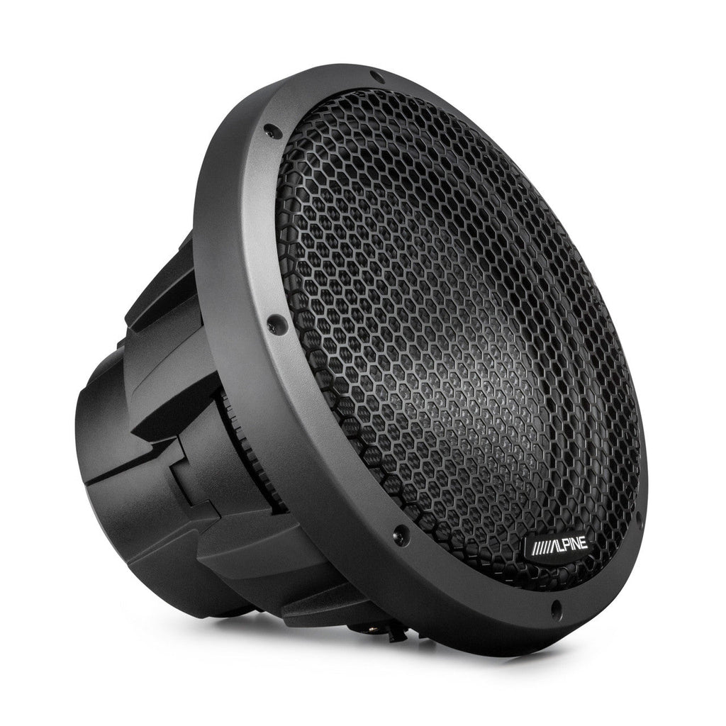 Alpine HDZ-W12 12" Subwoofer 2400W Dual 4-Ohm + Grille Bundle