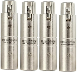 4 Hosa GLT-255 XLR Female to XLR Male Ground Lifter