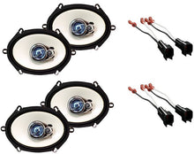 Load image into Gallery viewer, 2 Pair Absolute HQ573 5x7" 3-Way Front &amp; Rear Speakers Fit 1999-2014 F-250/350