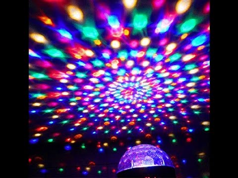 MR DJ SUPERDOME LED Crystal Magic Ball DJ Strobe Light 6 LED 6 Colors Sound Activated DMX512