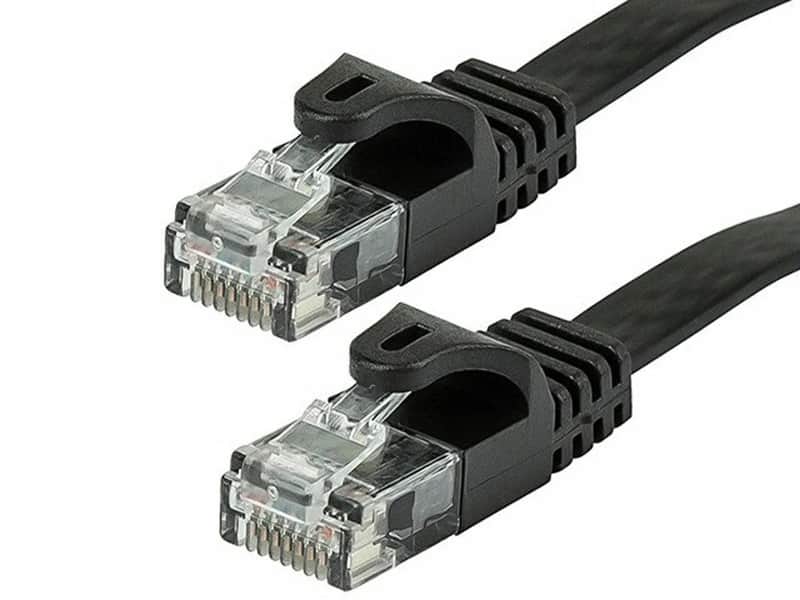 20 American Terminal EPC3BK 3' Cat6a Ethernet network patch cable RJ45 23AWG 600M solid copper