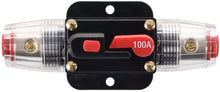Load image into Gallery viewer, Absolute ICB100 4/8 AWG 100 Amp in-line Circuit Breaker Manual Reset Manual Reset Car Auto Marine Boat Stereo