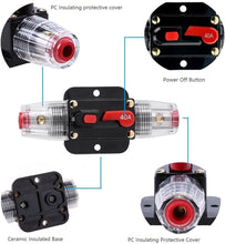 Load image into Gallery viewer, Absolute ICB250 4/8 AWG 250 Amp in-line Circuit Breaker with Manual Reset Car Auto Marine Boat Stereo