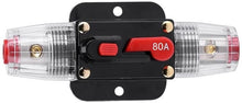 Load image into Gallery viewer, 2 Absolute ICB80 4-8-AWG 80 Amp In-line-Circuit Breaker Manual Reset Manual Reset Car Auto Marine Boat