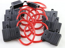 Load image into Gallery viewer, 20 Patron USA 8 Gauge MAXI Inline Blade Fuse Holder OFC Copper CCA Wire 80 Amp Fuse