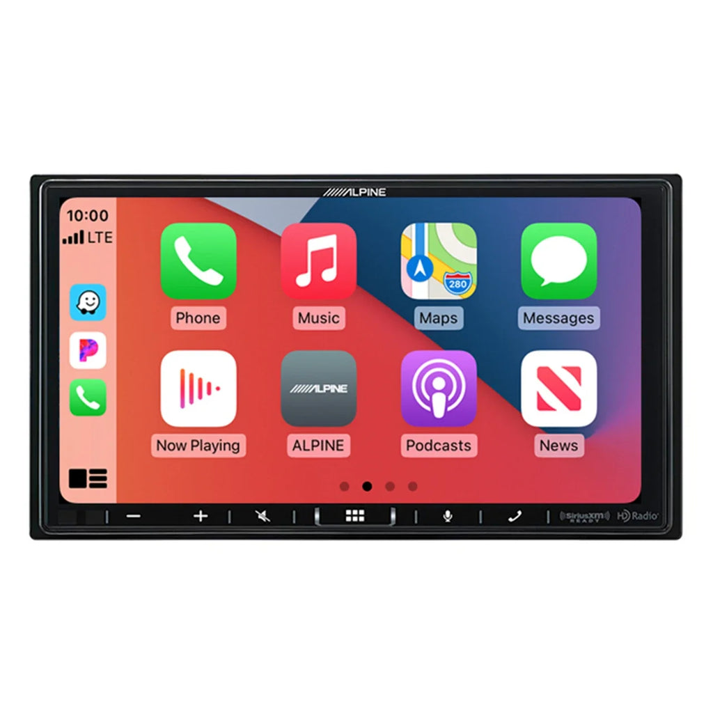 Alpine iLX-407+S2-S65C+TW500+BT1700 7-Inch Multimedia Receiver Apple Carplay and Android Auto &1 Pair Type S 6.5" Component Speakers + Accessory Bundle