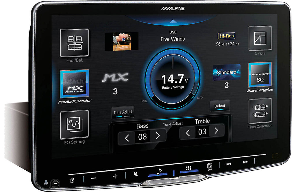 Alpine Halo9 iLX-F509 Digital multimedia receiver 9" touchscreen that fits in a DIN dash opening (does not play discs)