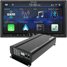 Load image into Gallery viewer, Alpine ILX-W670 + KTA-450 + CAM1800B Bundle 7" Mechless 400W Amplifier &amp; Camera