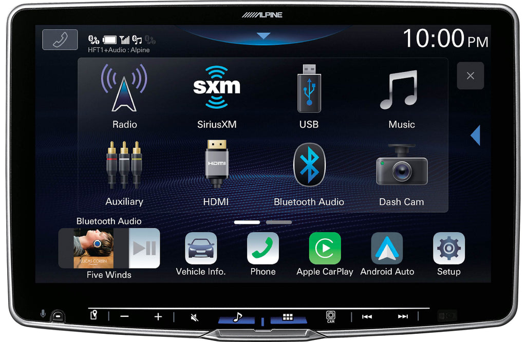 Alpine ILX-F511 Halo11 11" Multimedia Receiver with DVR-C320R Alpine Dash Camera