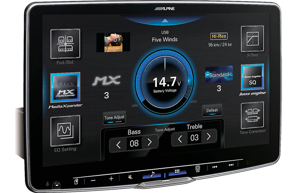 Alpine ILX-F511 Halo11 11" Multimedia Receiver with DVR-C320R Alpine Dash Camera