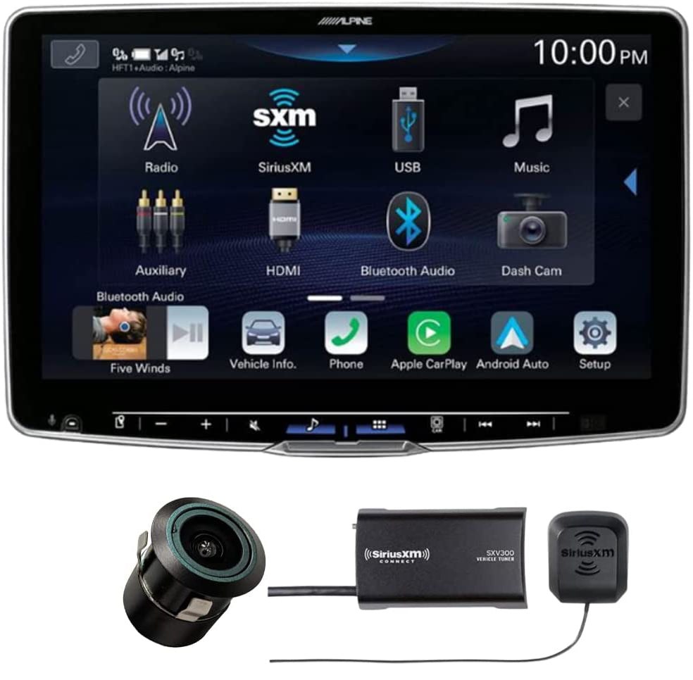 Alpine Halo11 ILX-F511 11" Multimedia Receiver  Back-Up Bullet Camera & SiriusXM