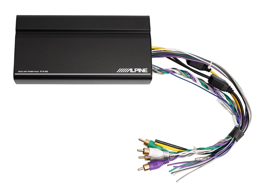 ALPINE KTA-450 400w 4-Channel Car Amplifier Hideaway Amp Mounts Behind iLX-W650