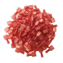 Load image into Gallery viewer, 100pcs Red Nylon Female Quick Disconnect Insulated Connectors 22-18 Gauge .187