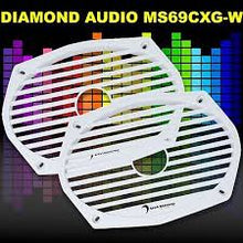 Load image into Gallery viewer, Diamond Audio MS69CXG White 6" x 9" Coax sub grills