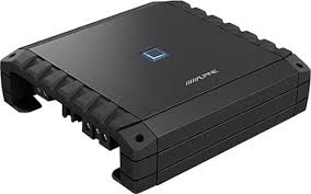 Alpine S2-A60M S-Series Class D 600 W Mono Subwoofer Amplifier + RUX-H01 Halo Bass Knob