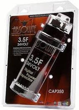 Load image into Gallery viewer, Absolute CAP350R 3.5 Farad Red Power Car Capacitor for Energy Storage to Enhance Bass Demand From Audio System